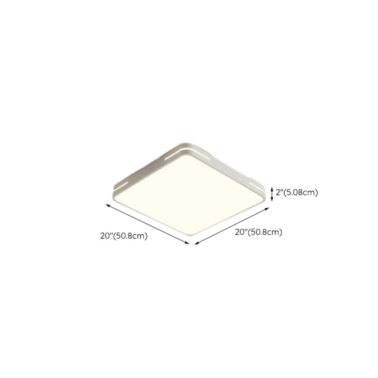 Dimmable LED Flush Mount Ceiling Light with Square/Round Image - 26