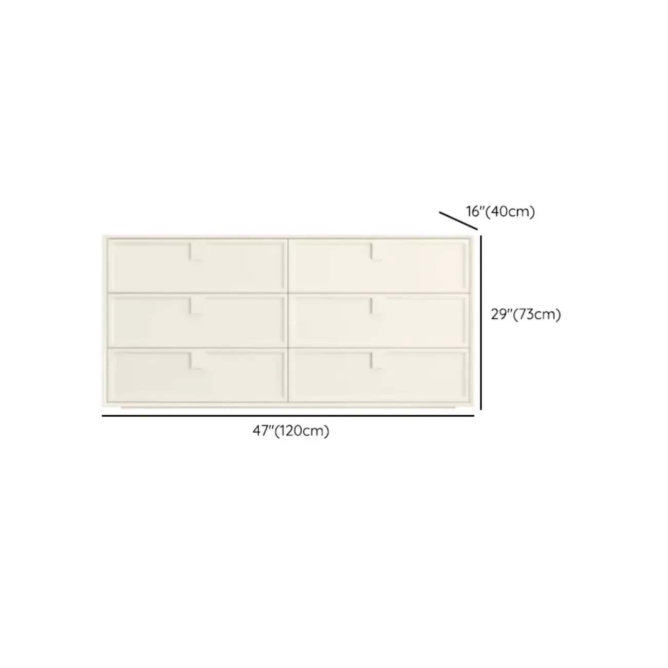 Modern White Bedroom Accent Cabinet with Multi-Size Options #size