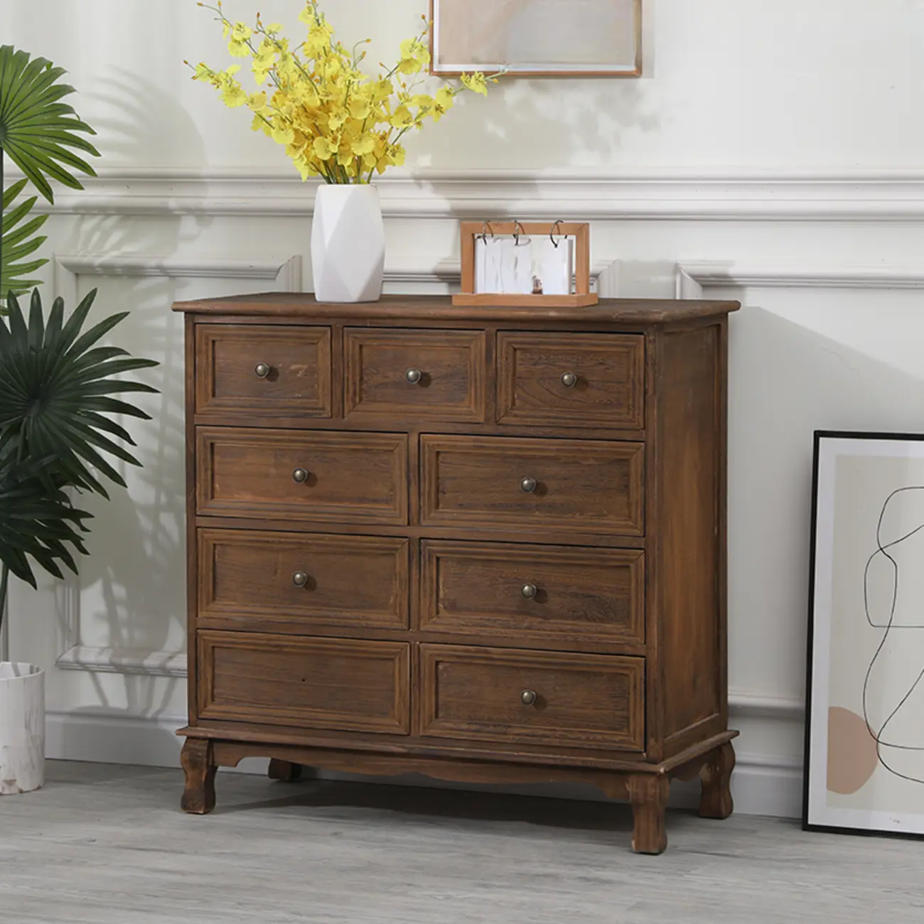 Rustic Accent Cabinet for Parlor Storage with 8 Sizes Image - 2 | homeyfad