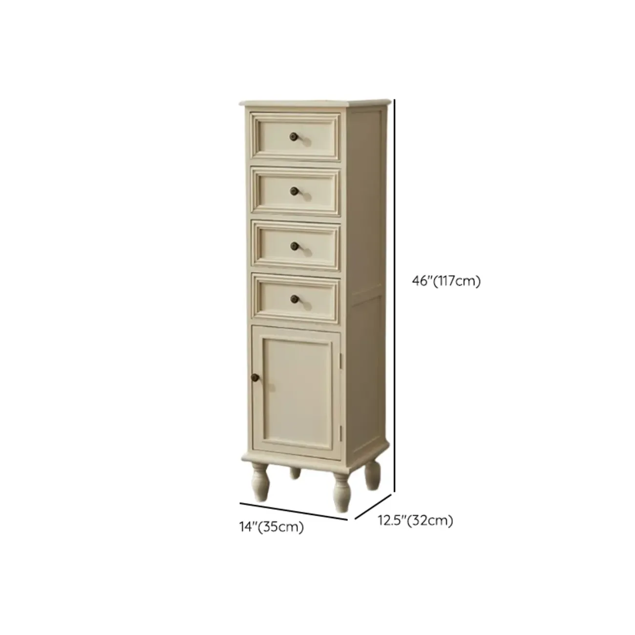 Modern Rectangular Accent Cabinet with Exterior Shelf   Image - 22