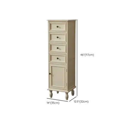 Modern Rectangular Accent Cabinet with Exterior Shelf   Image - 22