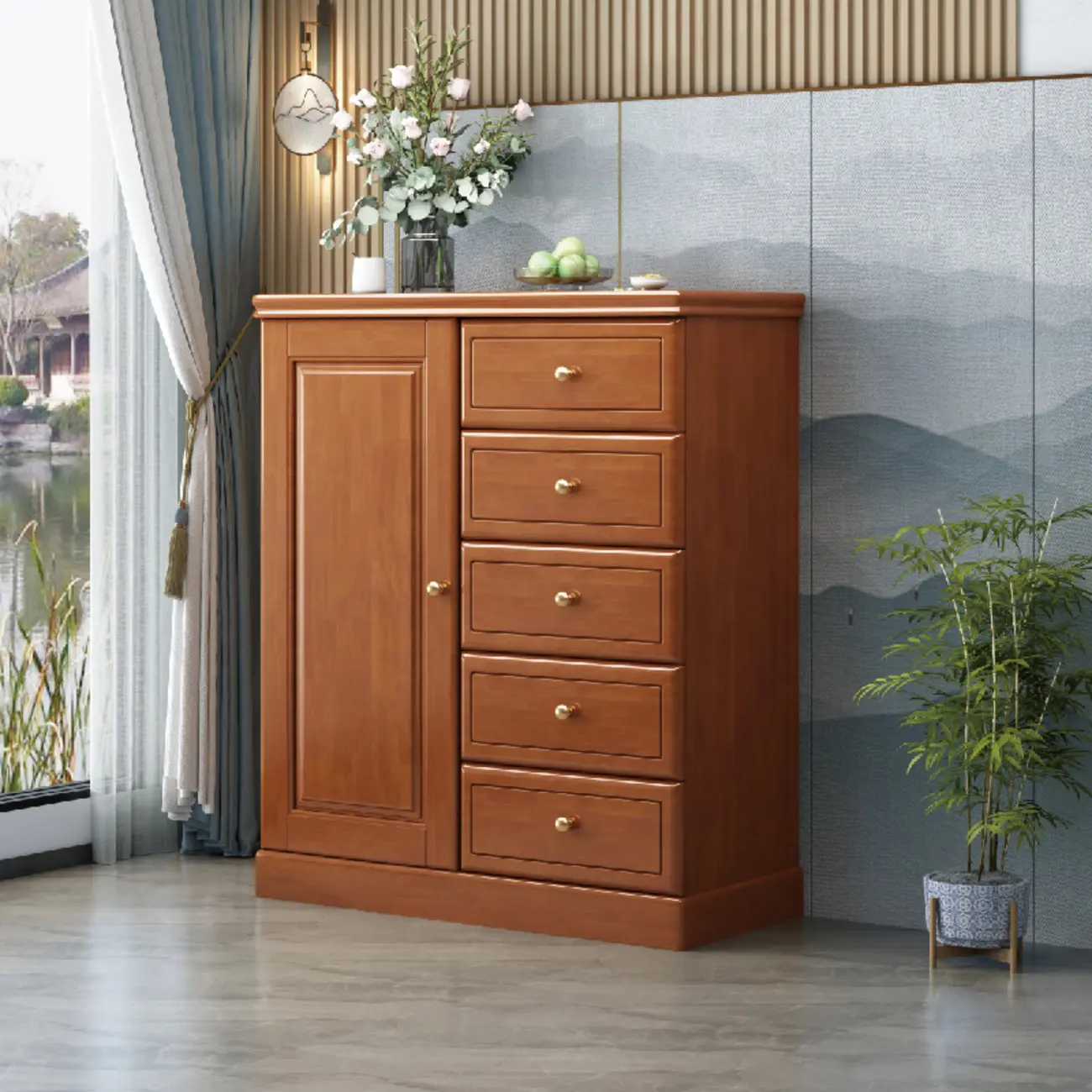 Modern Versatile Grey Wooden Cabinet for Home Storage Image - 21 | homeyfad