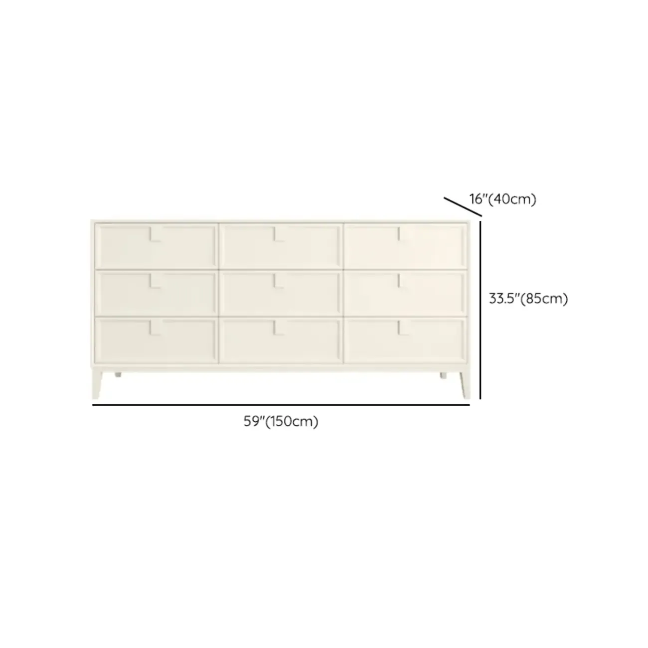 Modern White Bedroom Accent Cabinet with Multi-Size Options Image - 14