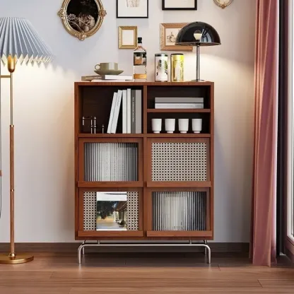 Wooden Free-Standing Accent Cabinet with Standard Length Image - 1