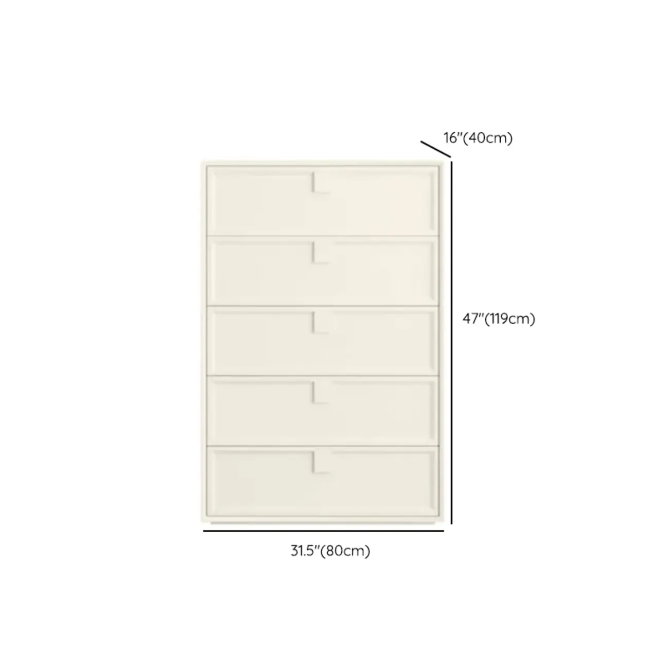 Modern White Bedroom Accent Cabinet with Multi-Size Options Image - 15 | homeyfad