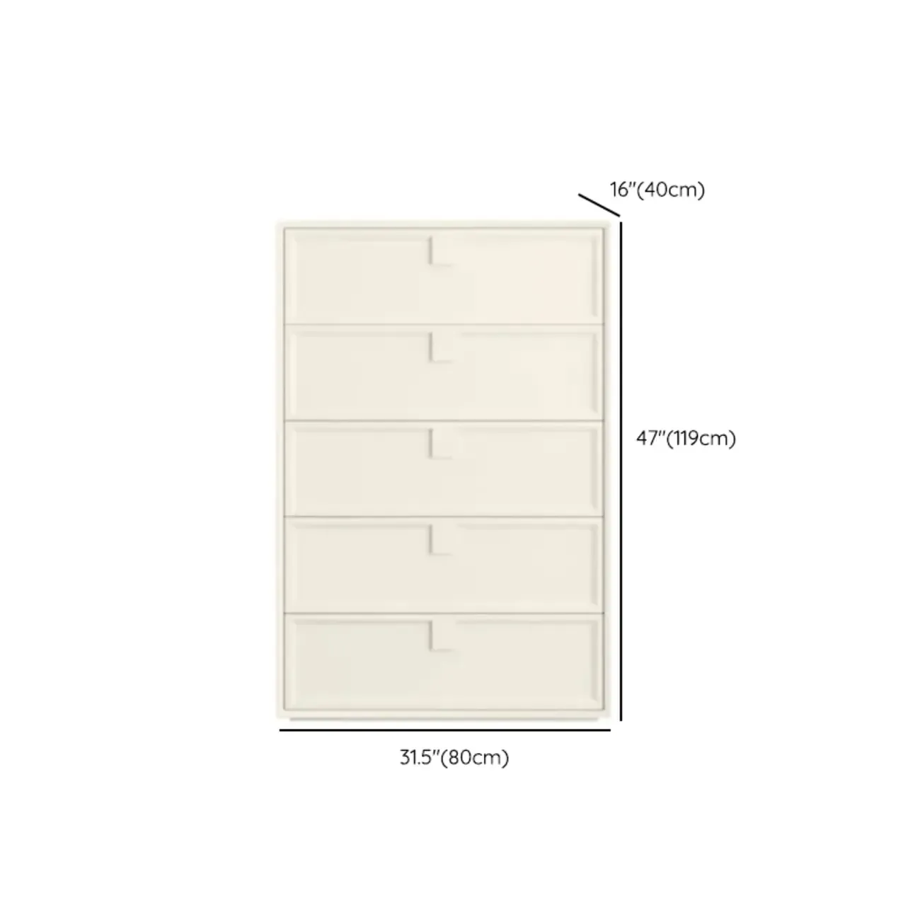 Modern White Bedroom Accent Cabinet with Multi-Size Options Image - 15