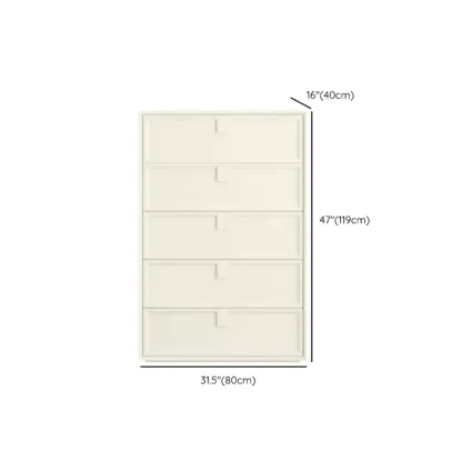 Modern White Bedroom Accent Cabinet with Multi-Size Options Image - 15