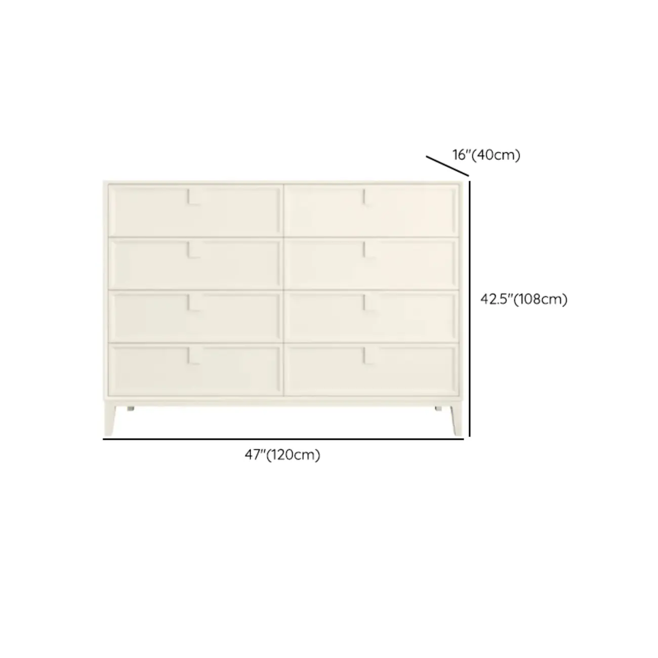 Modern White Bedroom Accent Cabinet with Multi-Size Options Image - 17 | homeyfad