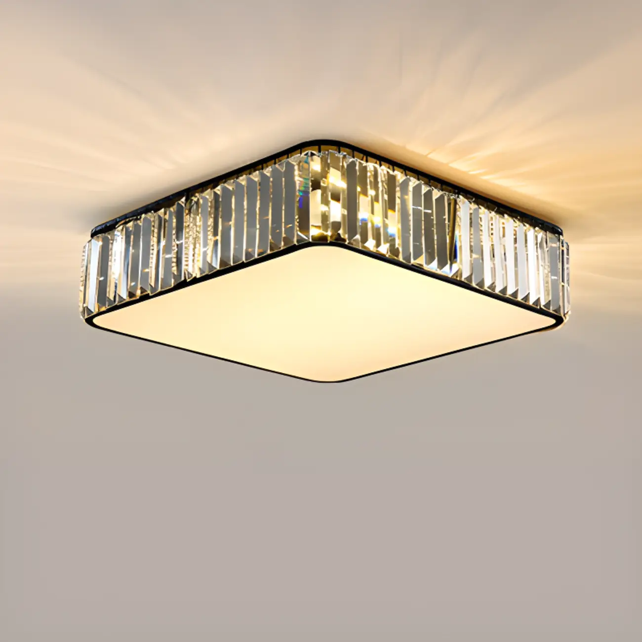 19 to 20 Inch Crystal Ceiling Light for Modern Living Room  Image - 7 | homeyfad