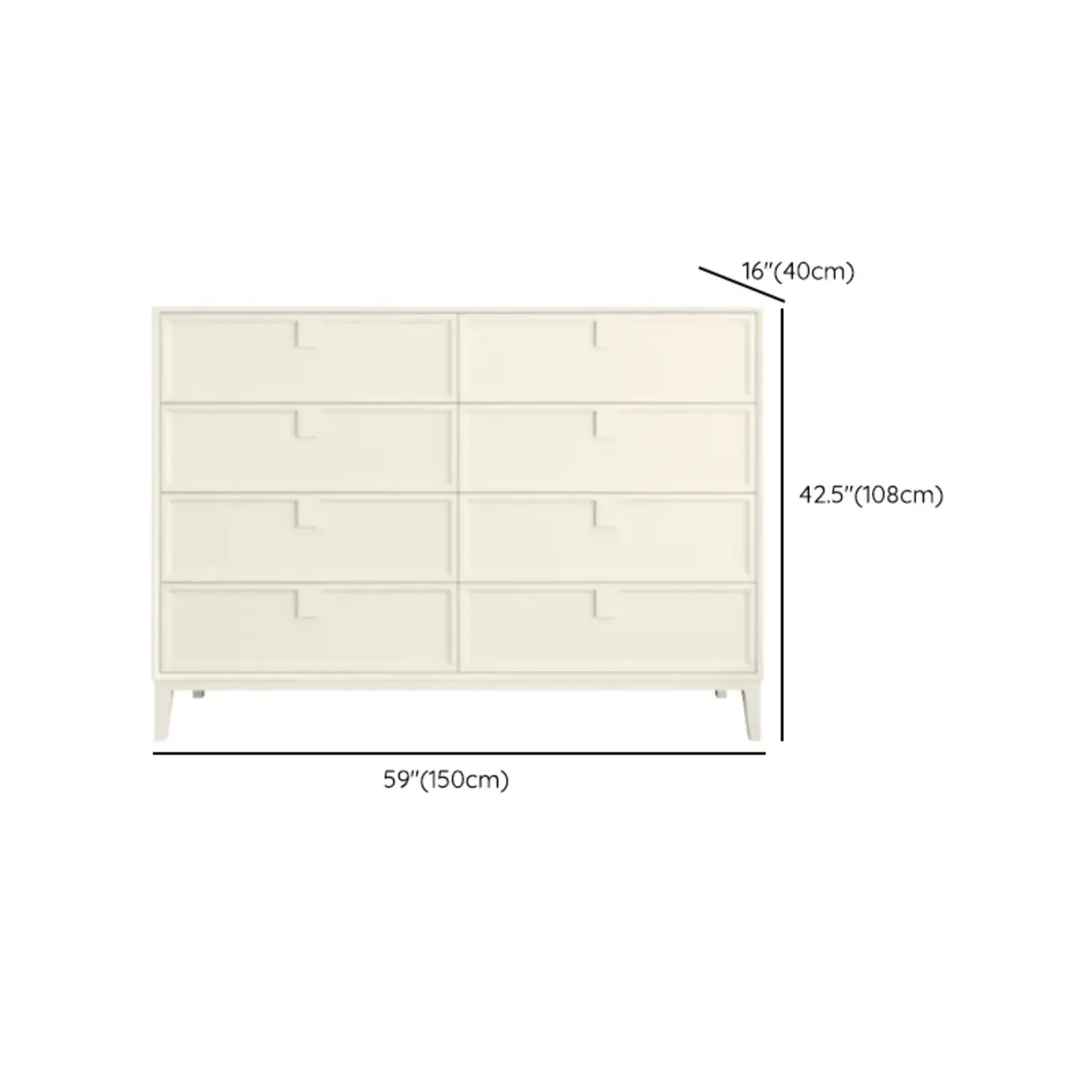 Modern White Bedroom Accent Cabinet with Multi-Size Options Image - 18 | homeyfad