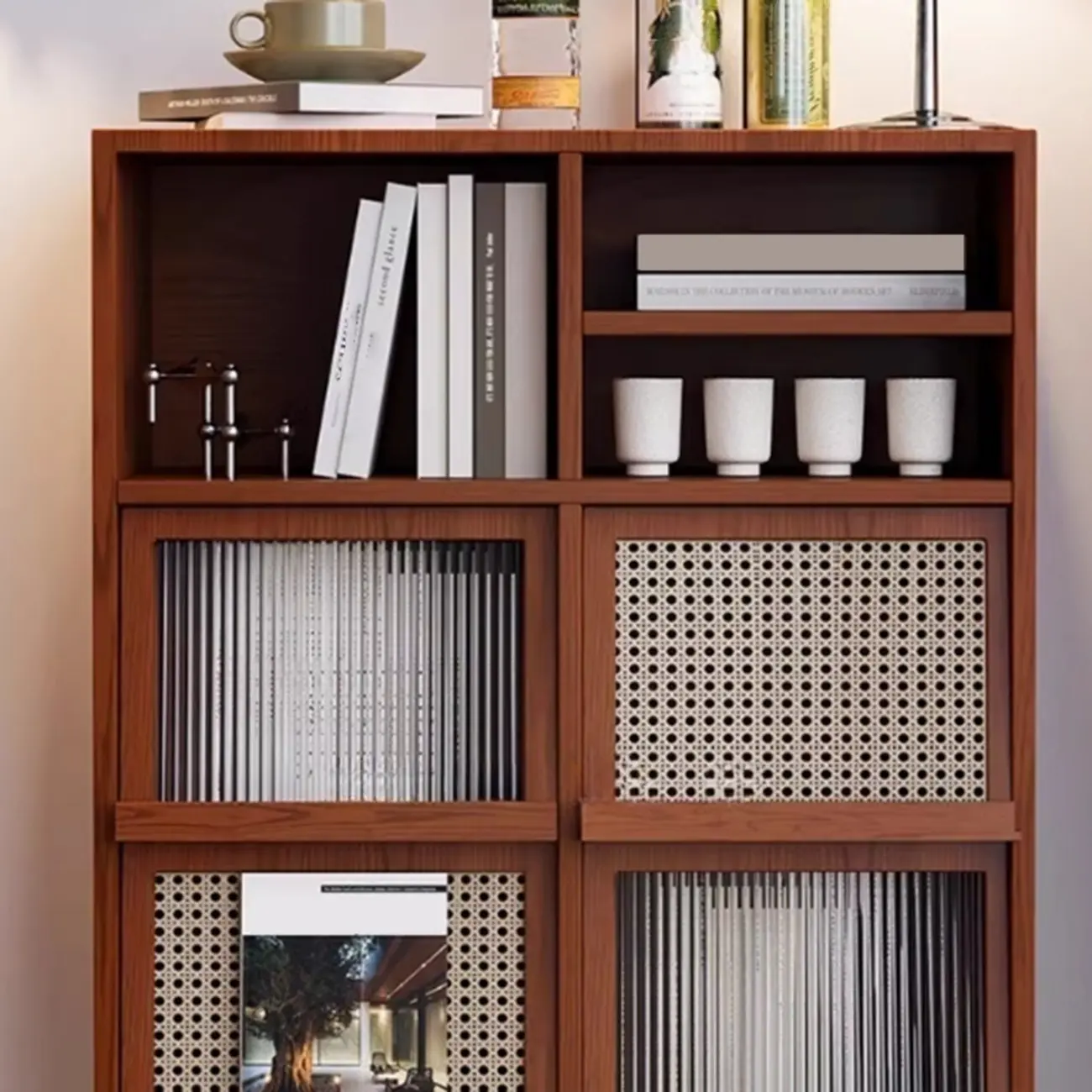 Wooden Free-Standing Accent Cabinet with Standard Length Image - 6 | homeyfad