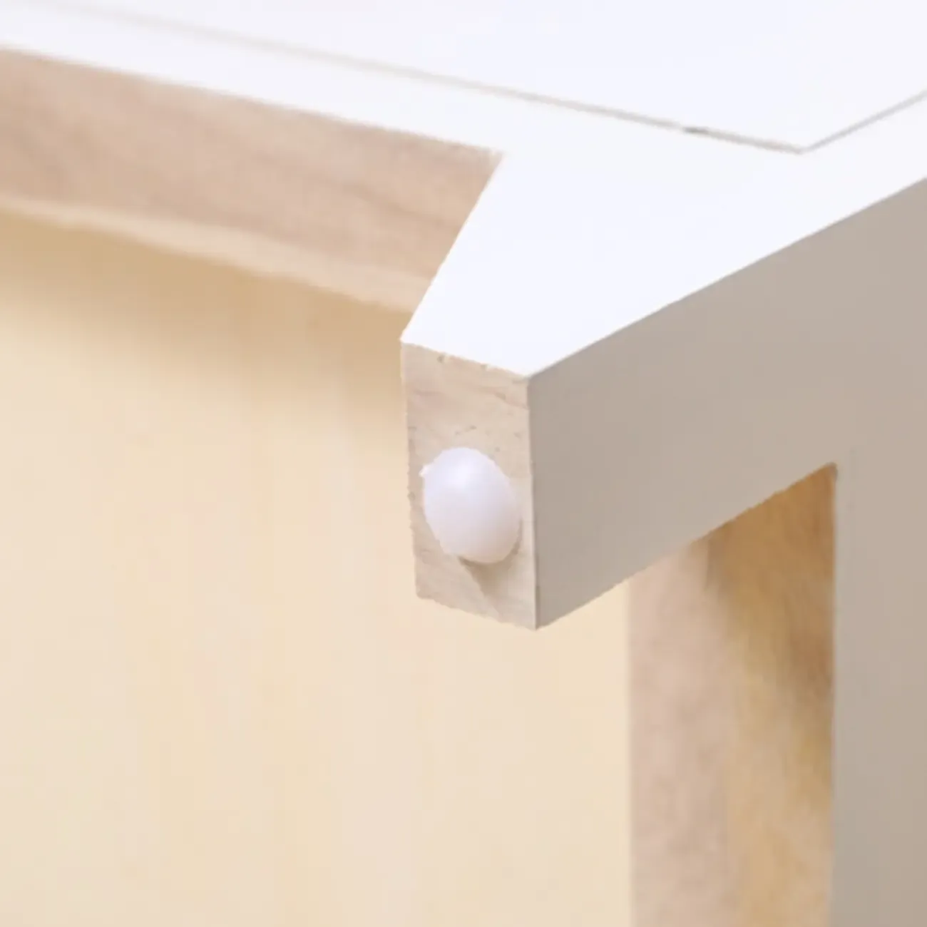 Modern Small Accent Cabinet with Drawers & Exterior Shelf Image - 12