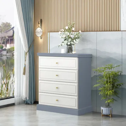 Modern Versatile Grey Wooden Cabinet for Home Storage Image - 27