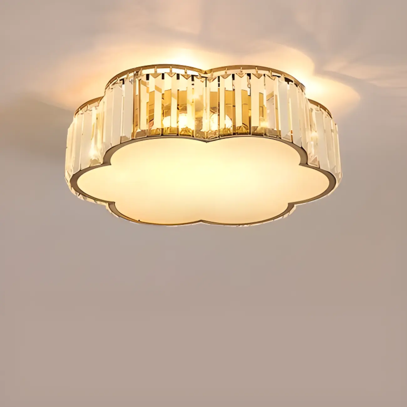 19 to 20 Inch Crystal Ceiling Light for Modern Living Room  Image - 11 | homeyfad