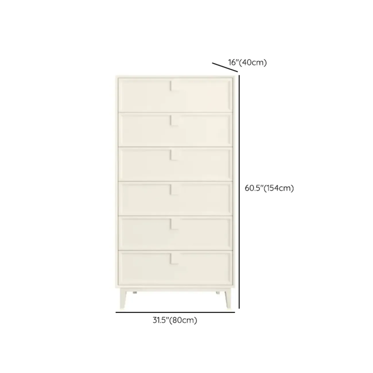 Modern White Bedroom Accent Cabinet with Multi-Size Options Image - 23