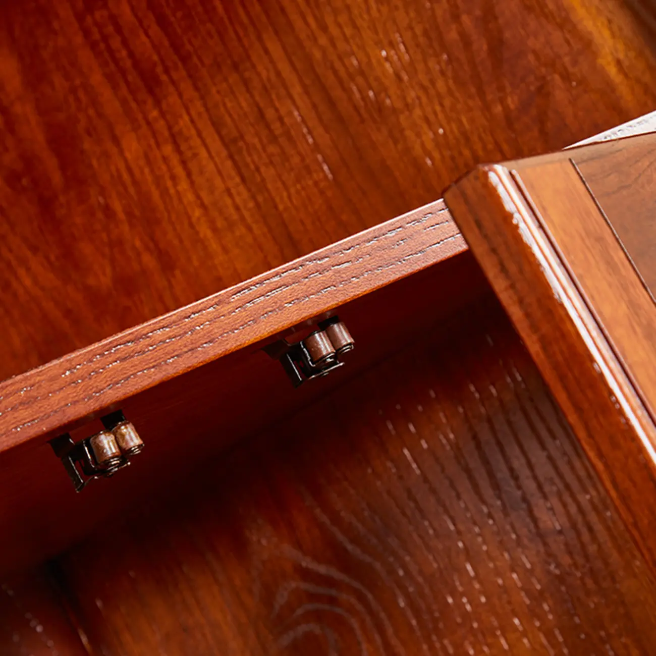 Classic Storage Corner Cabinet with Glass Doors & Shelf Image - 12 | homeyfad