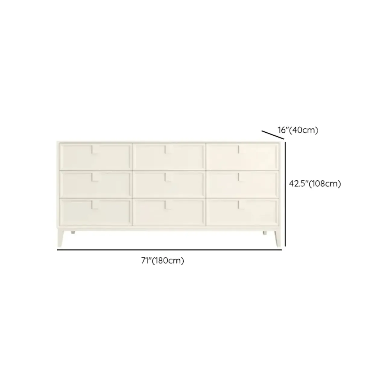 Modern White Bedroom Accent Cabinet with Multi-Size Options Image - 25