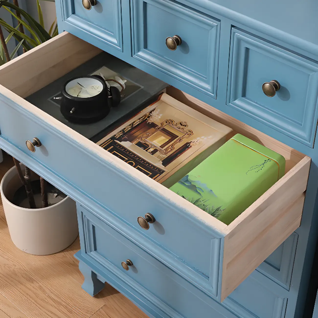 Rustic Accent Cabinet for Parlor Storage with 8 Sizes Image - 11