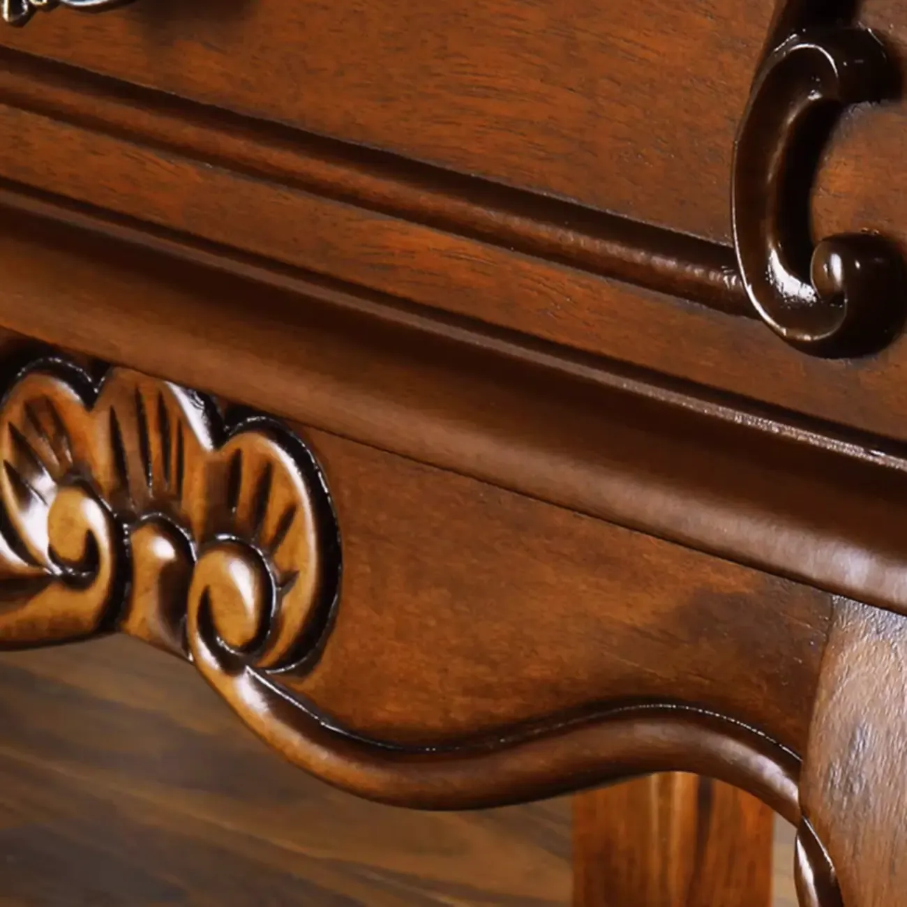 Mid-Century Solid Wood Accent Cabinet for Bedroom Storage Image - 11