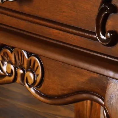 Mid-Century Solid Wood Accent Cabinet for Bedroom Storage Image - 11