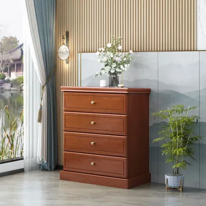 Modern Versatile Grey Wooden Cabinet for Home Storage Image - 32