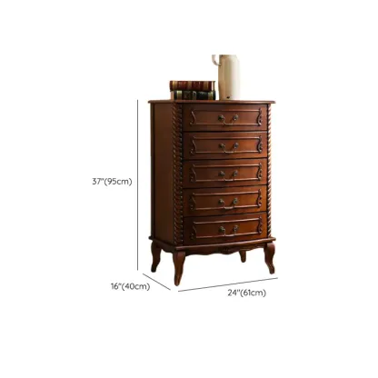 Mid-Century Solid Wood Accent Cabinet for Bedroom Storage Image - 14