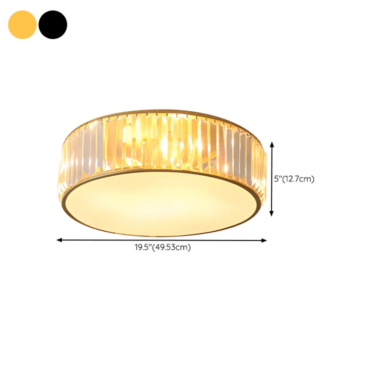 19 to 20 Inch Crystal Ceiling Light for Modern Living Room  Image - 17 | homeyfad