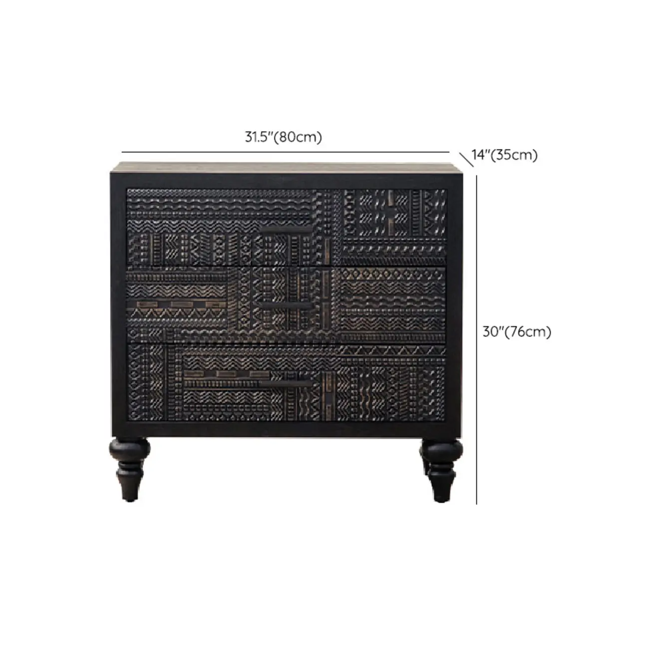 Mid-Century Wood Carved Cabinet for Living Room Decor Image - 15 | homeyfad