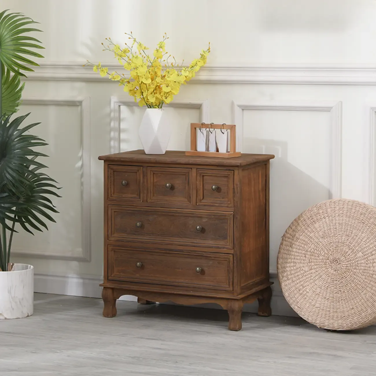 Rustic Accent Cabinet for Parlor Storage with 8 Sizes Image - 22