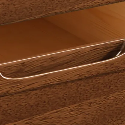 Mid-Century Solid Wood Cabinet with Freestanding Design Image - 11