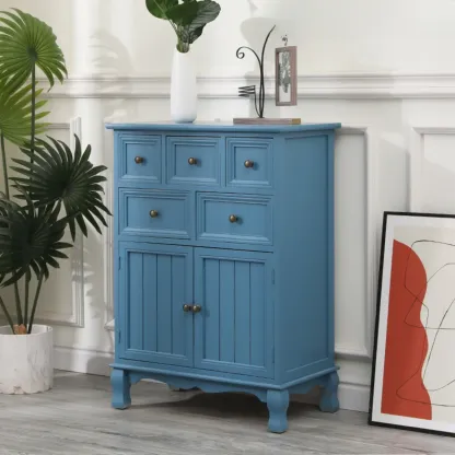 Rustic Accent Cabinet for Parlor Storage with 8 Sizes Image - 23