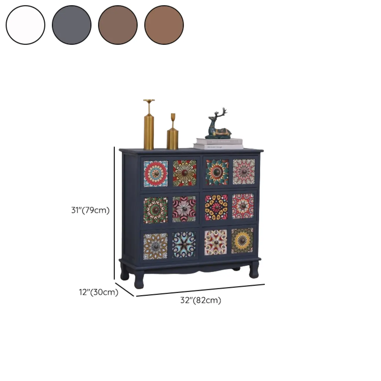 Mid-Century Modern Cabinet with Decorative patterns for Home Image - 42 | homeyfad