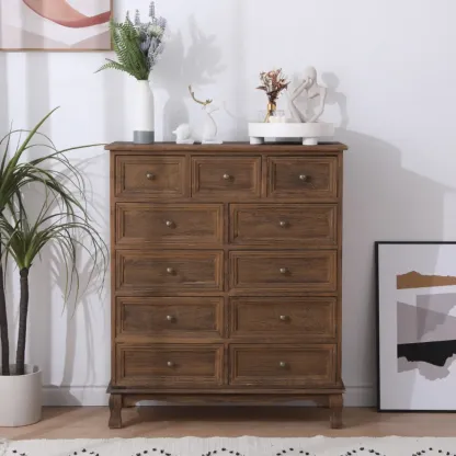 Rustic Waterproof Accent Cabinet for Living Room Storage Image - 31