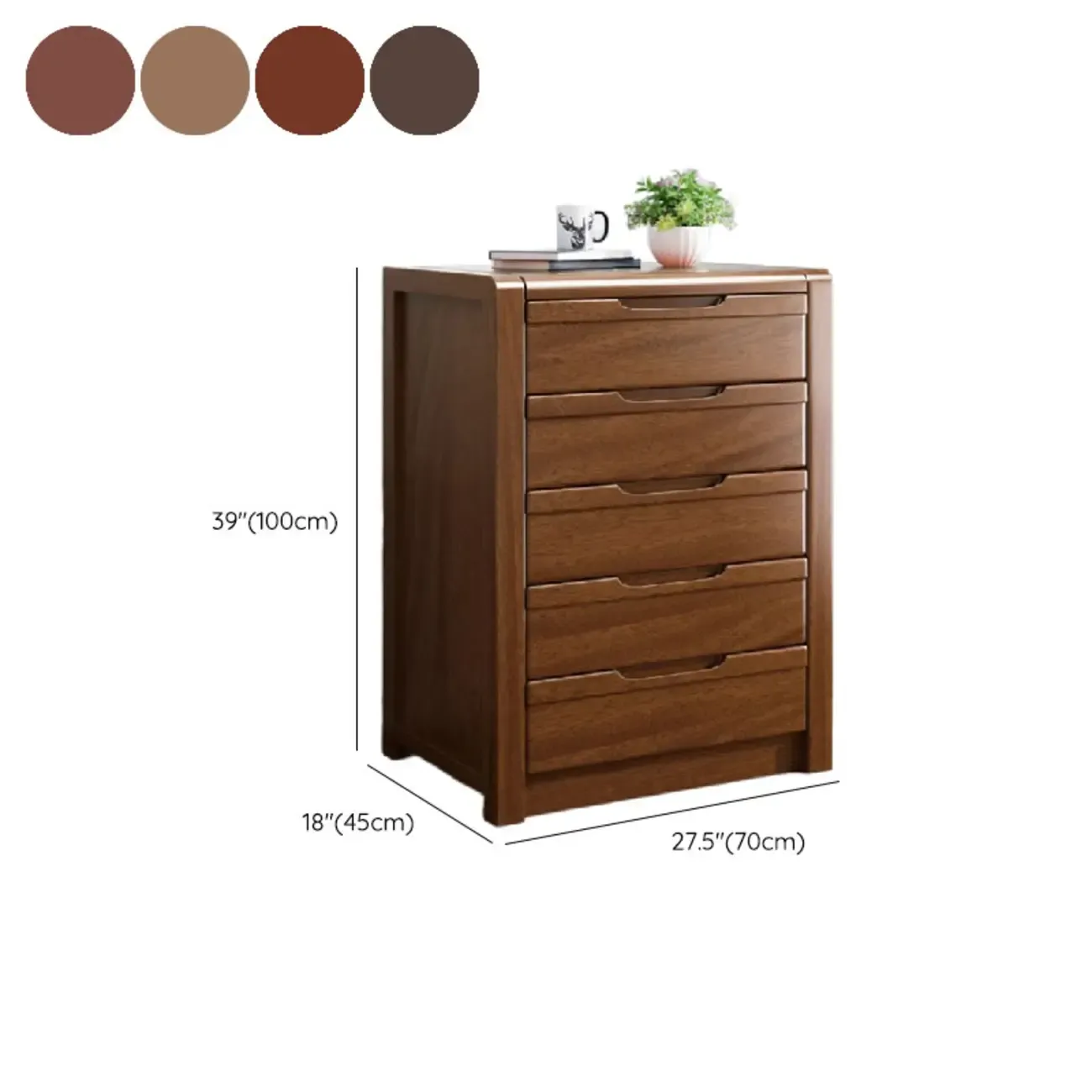 Mid-Century Solid Wood Cabinet with Freestanding Design Image - 15