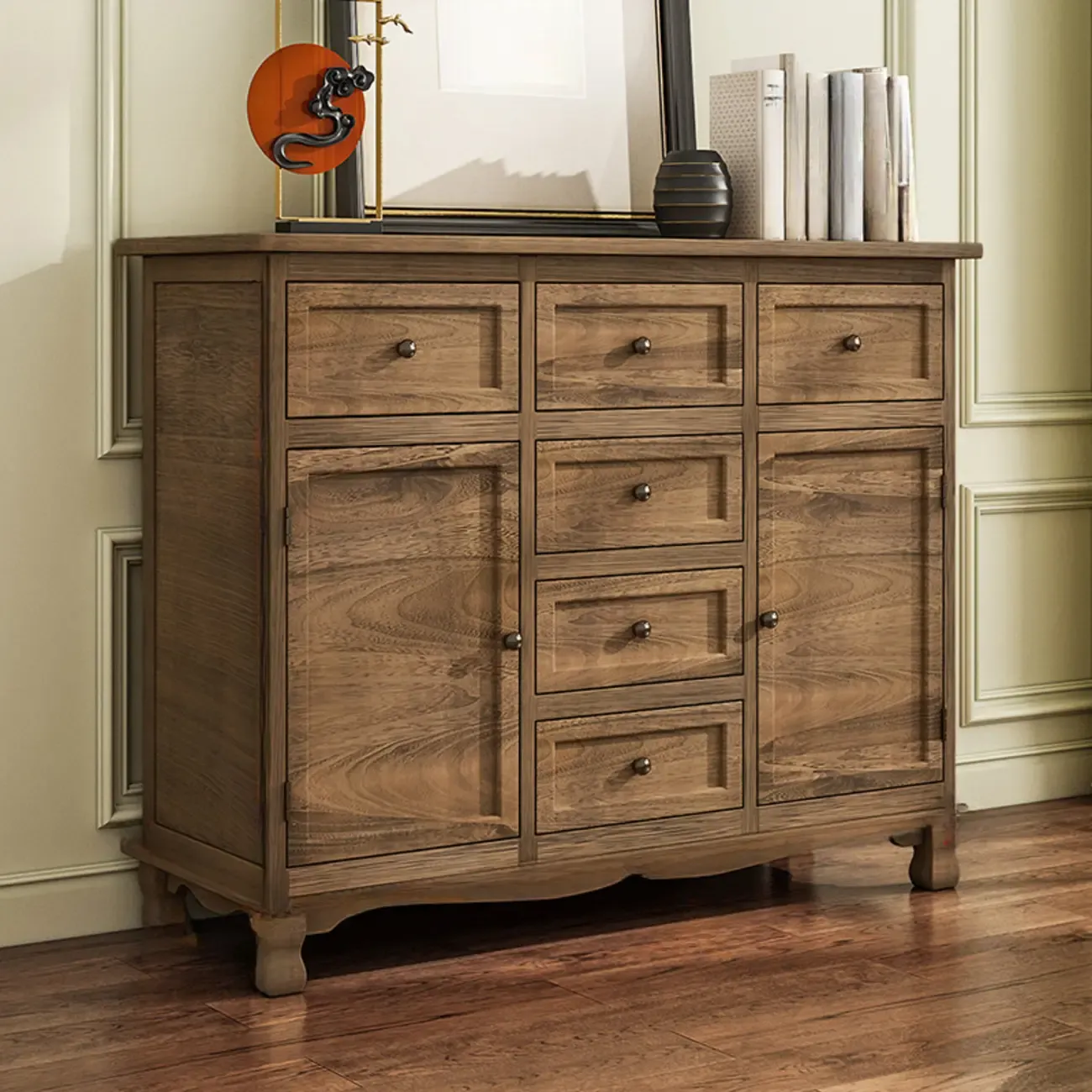 Rustic Accent Cabinet for Parlor Storage with 8 Sizes Image - 29