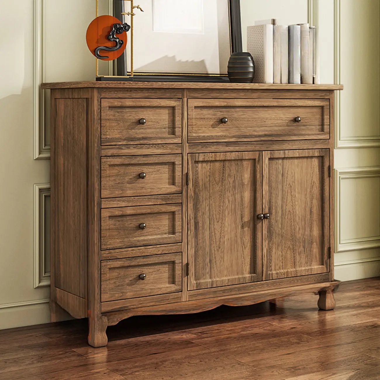 Rustic Accent Cabinet for Parlor Storage with 8 Sizes Image - 32 | homeyfad