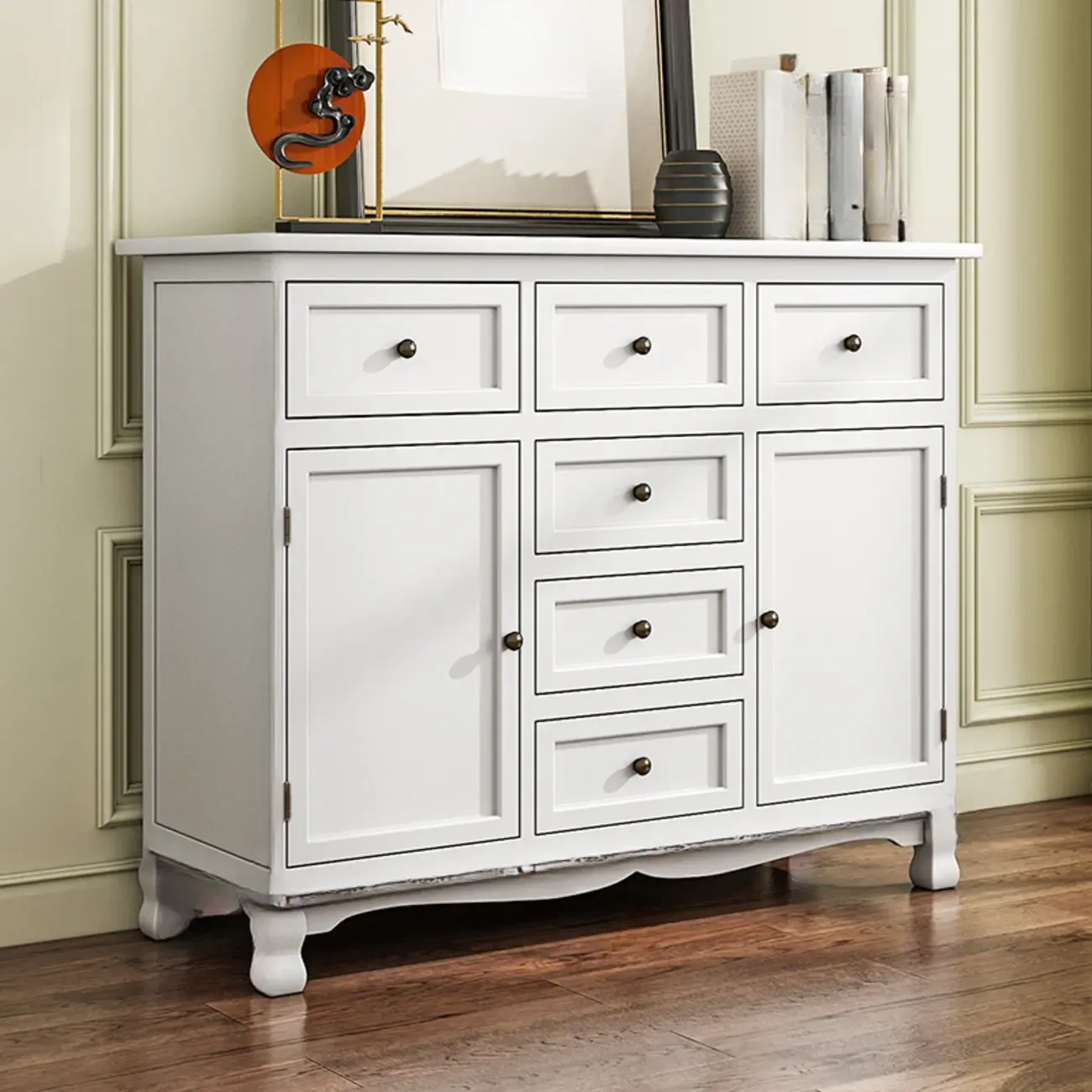 Rustic Accent Cabinet for Parlor Storage with 8 Sizes Image - 34