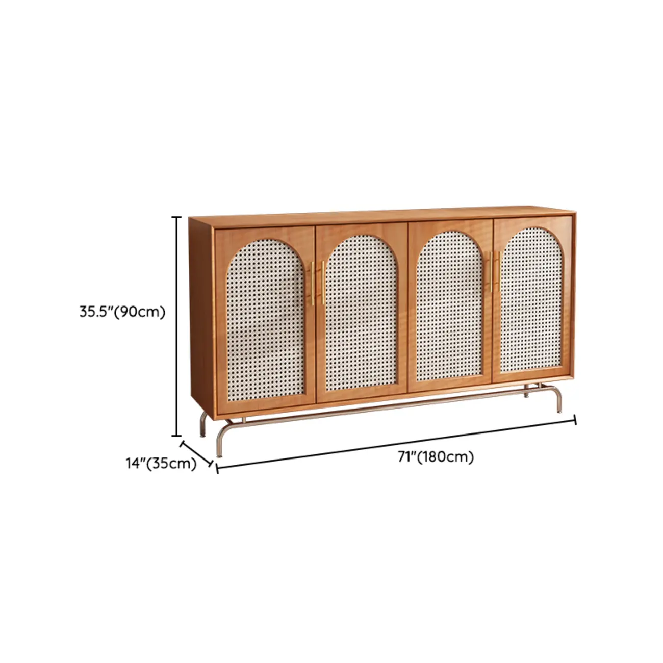 Tropical Pine Wood Accent Cabinet in Rectangular Shape Image - 17 | homeyfad