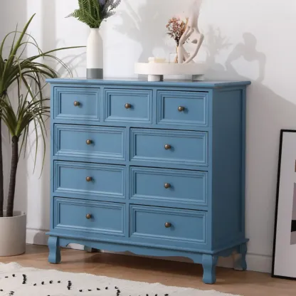 Rustic Waterproof Accent Cabinet for Living Room Storage Image - 11