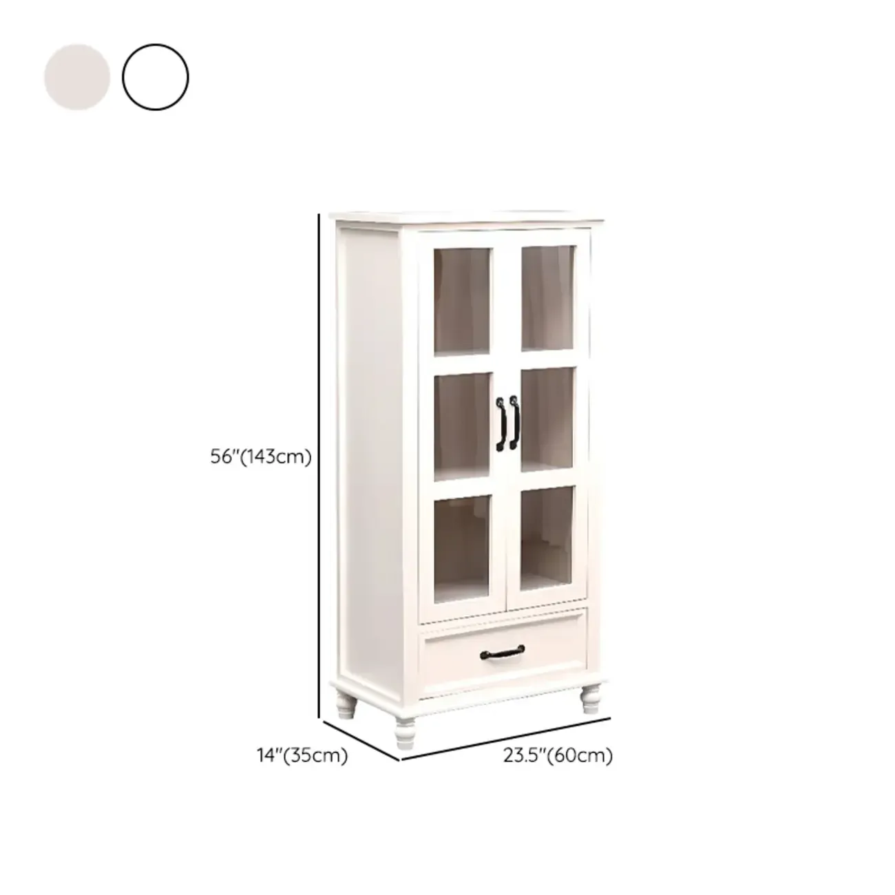 Modern Solid Wood White Cabinet for Versatile Home Storage Image - 25