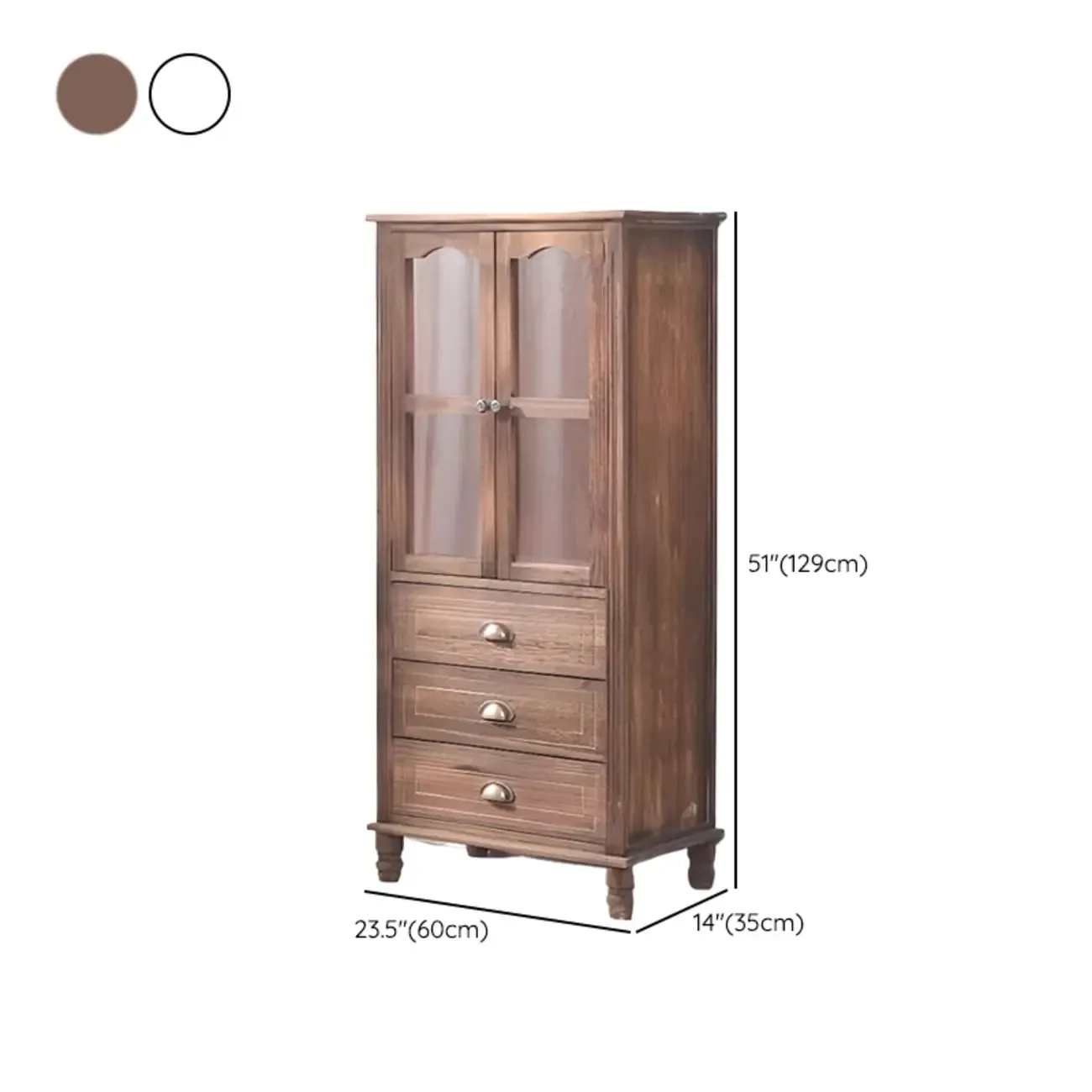 Modern Solid Wood White Cabinet for Versatile Home Storage Image - 27