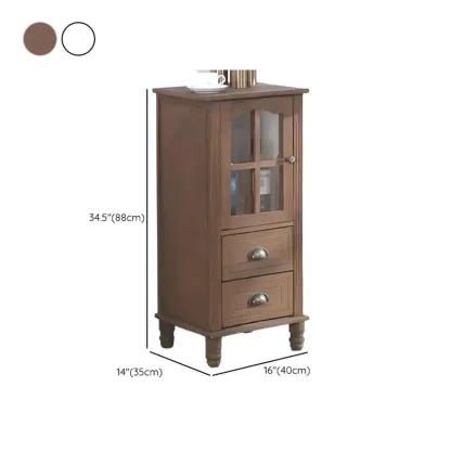 Modern Solid Wood White Cabinet for Versatile Home Storage Image - 28
