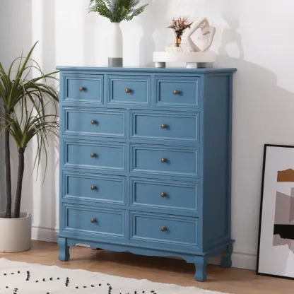 Rustic Waterproof Accent Cabinet for Living Room Storage Image - 15