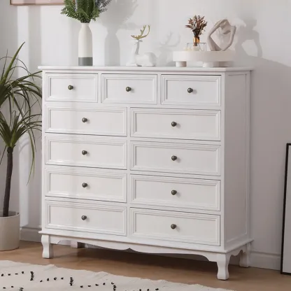 Rustic Waterproof Accent Cabinet for Living Room Storage Image - 17