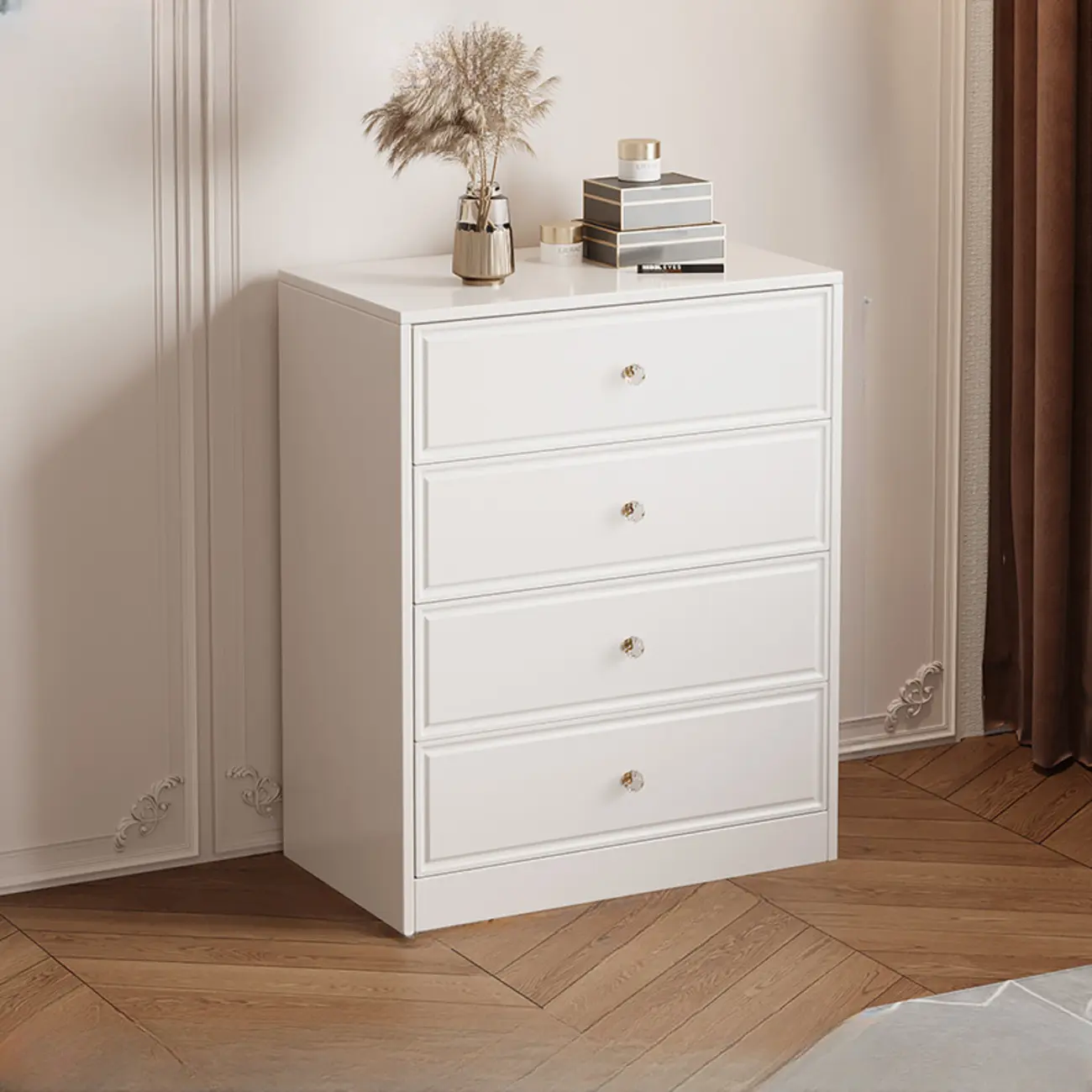 Modern Rectangular Wooden Storage Cabinet in Freestanding Image - 3 | homeyfad