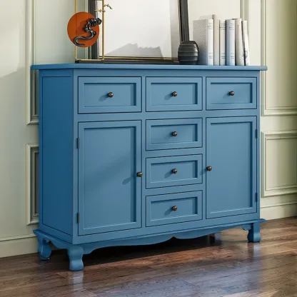 Rustic Waterproof Accent Cabinet for Living Room Storage Image - 21