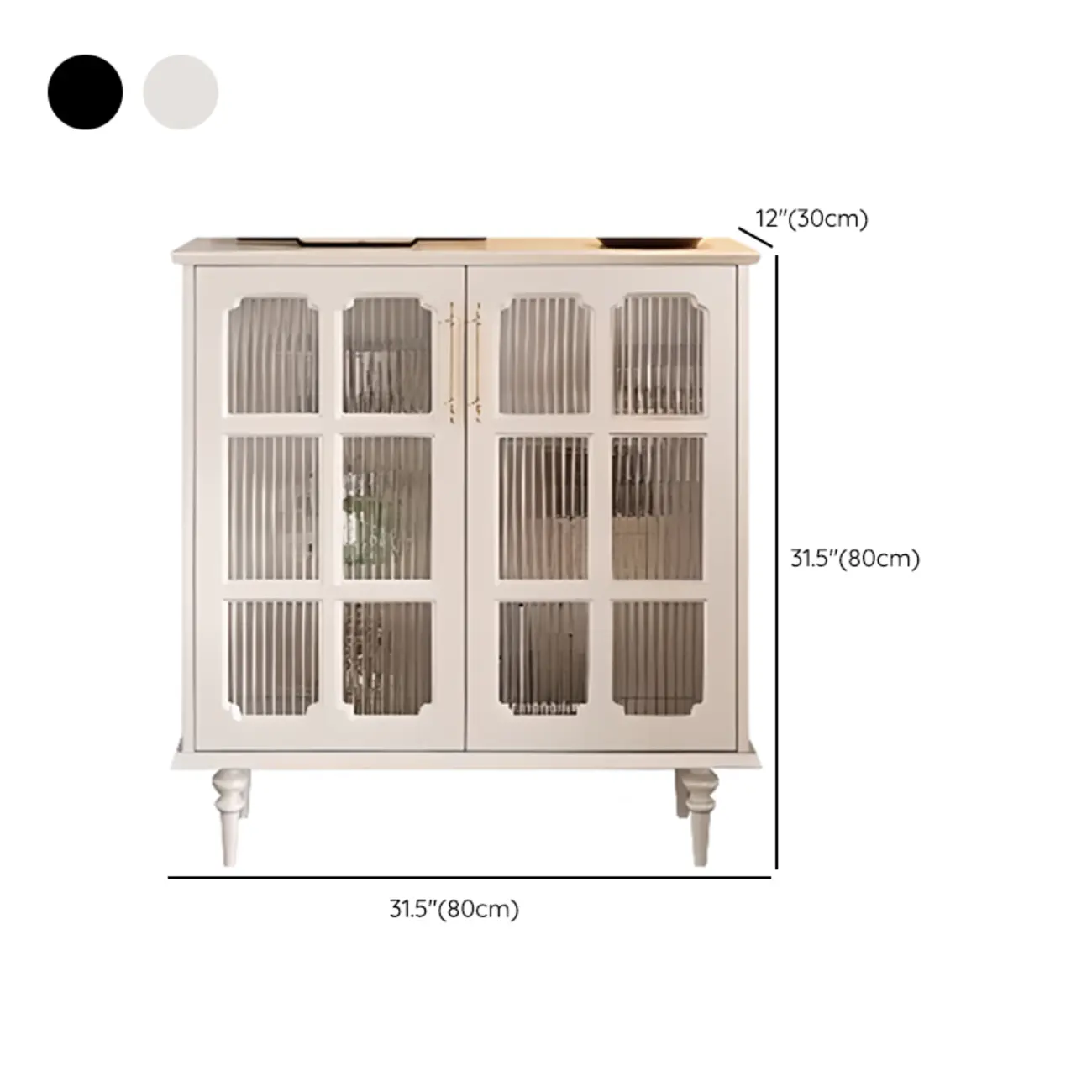 Modern Black Accent Cabinet for Living Room with Glass Door #size | homeyfad