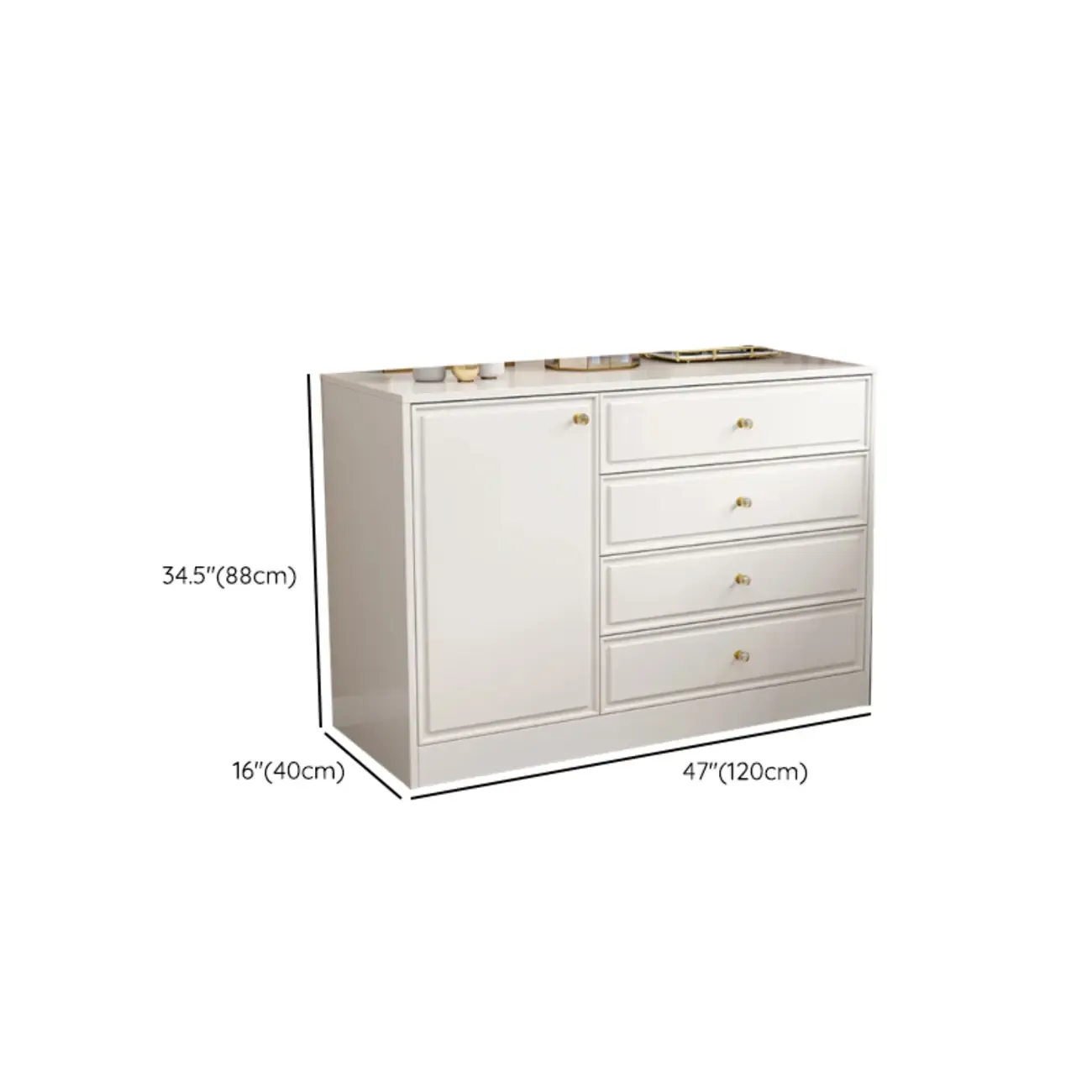 Modern Rectangular Wooden Storage Cabinet in Freestanding Image - 9