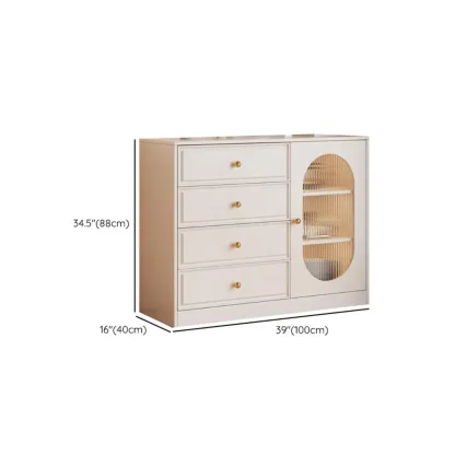 Modern Rectangular Wooden Storage Cabinet in Freestanding Image - 10