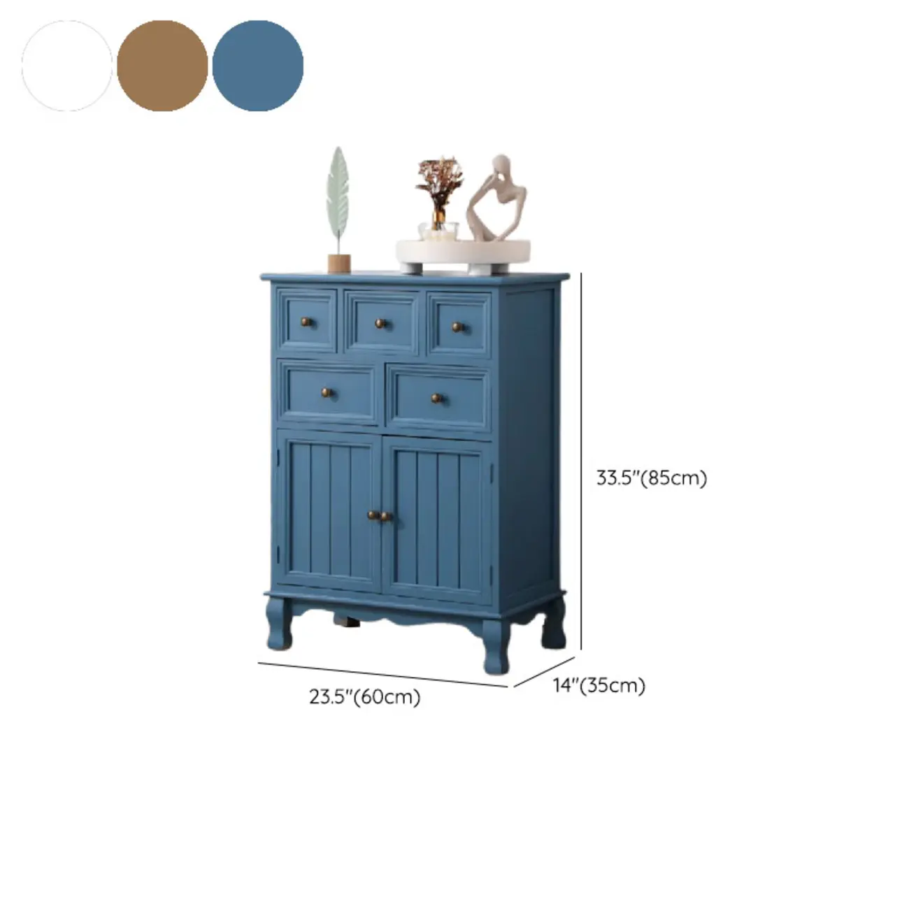 Rustic Waterproof Accent Cabinet for Living Room Storage #size | homeyfad